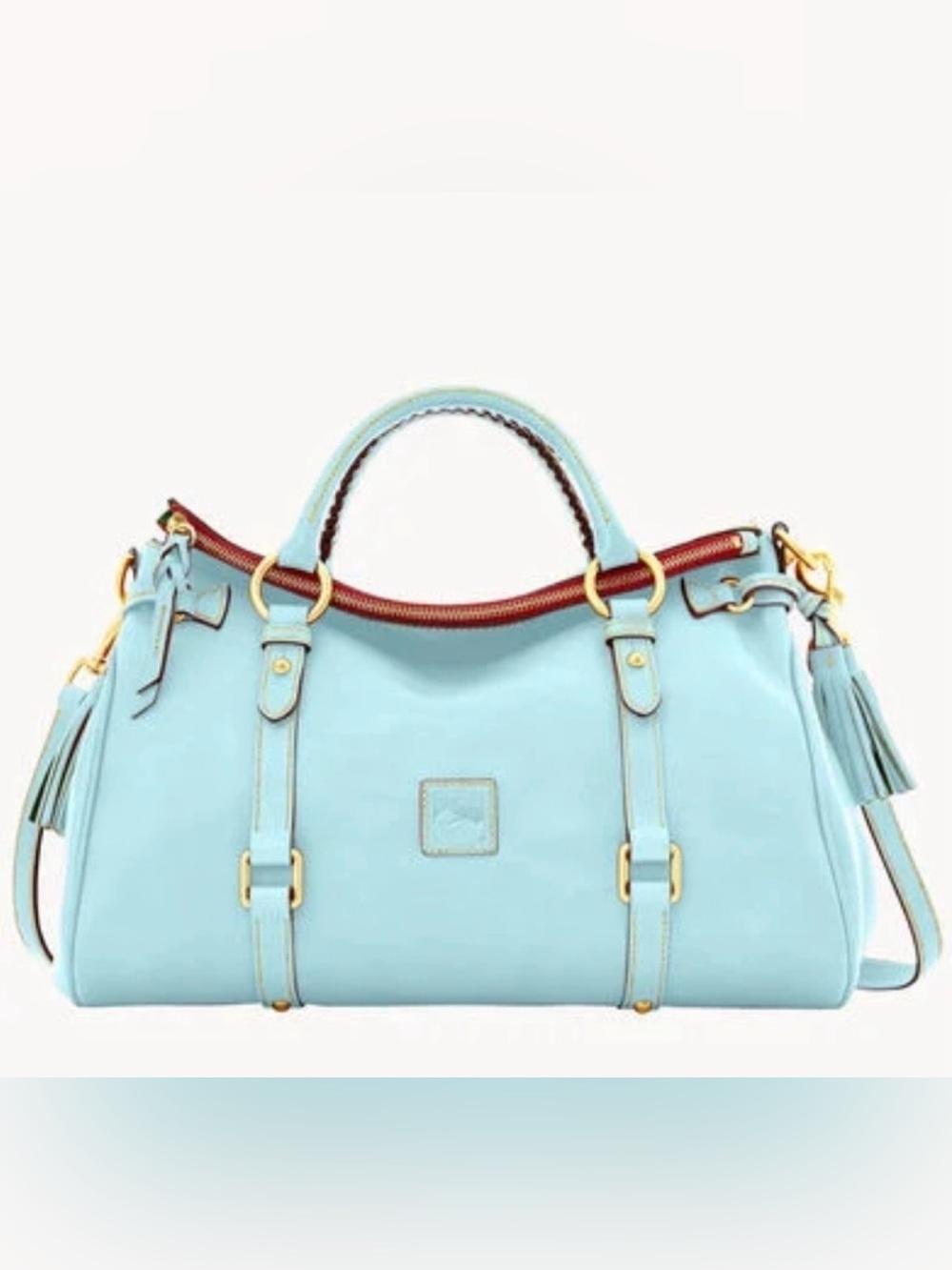 🩵New Dooney & Bourke Large Florentine  Satchel in Pale Blue (Limited Edition)